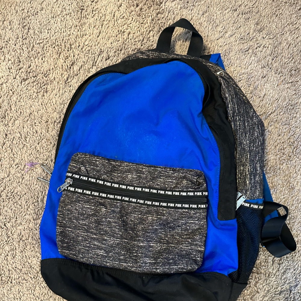 Royal Blue Victoria Secret Pink Backpack